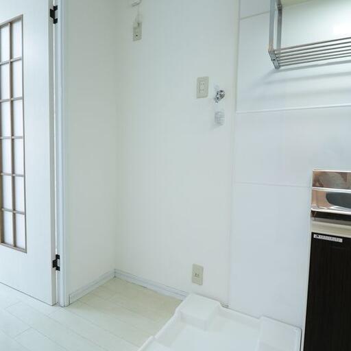 室内洗濯機置き場 灰の心配がいらない室内洗濯機置き場