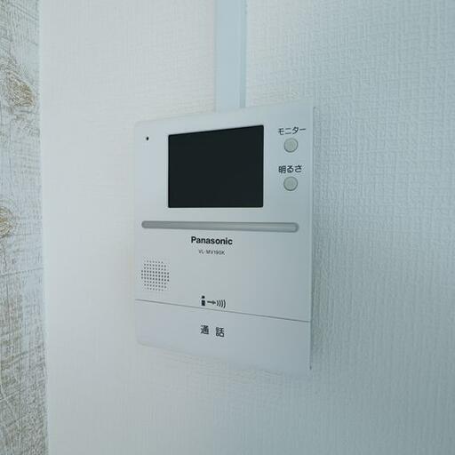 モニター付きインターホン 不審者をブロック!